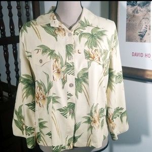 Pineapple Moon Hawaiian tropical shirt. Size S
